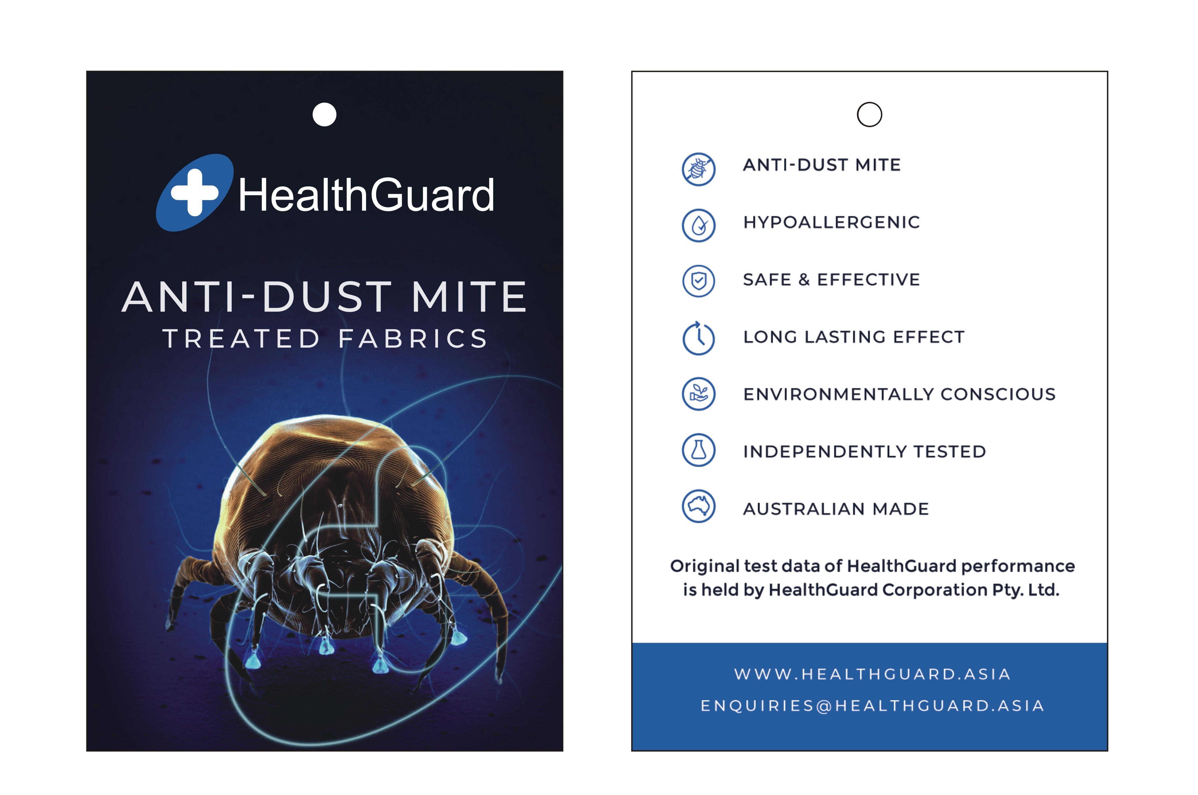 Anti-dustmite tag 